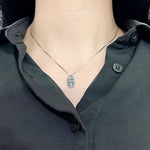 SPD.0259 / 925 Silver Antique Initial Oval Bar Pendant, 1pc / PO297