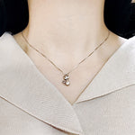 SPD.0058 // 925 Silver Antique Siamese Cat Pendant, 1pc / PO306
