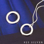 SPD.0059 // 925 Silver Circle Ring Pendant, 1pc / PO308