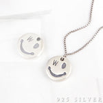 SPD.0060// 925 Silver Antique Smile Pendant, 1pc / PO309