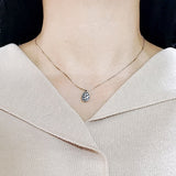 SPD.0053 // 925 Silver Antique Oval Leaf Pendant, 1pc / PO314