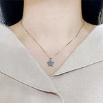 SPD.0056 // 925 Silver Antique Dot Star Pendant, 1pc / PO317