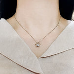 SPD.0049 // 925 Silver Antique Smile Star Pendant, 1pc / PO320