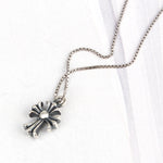 SPD.0050 // 925 Silver Antique Chrome Cross Pendant, 1pc / PO321