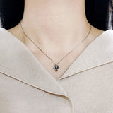 SPD.0050 // 925 Silver Antique Chrome Cross Pendant, 1pc / PO321