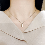 SPD.0051 // 925 Silver Antique Rectangular Stick Bar Pendant, 1pc / PO322