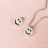 SPD.0042 // 925 Silver Small Smile Circle Pendant, 1pc / PO323