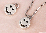 SPD.0042 // 925 Silver Small Smile Circle Pendant, 1pc / PO323