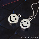 SPD.0043 // 925 Silver Big Smile Circle Pendant, 1pc / PO324