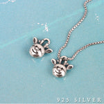 SPD.0037 // 925 Silver Antique Rudolph Face Pendant, 1pc / PO330