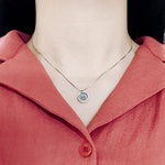 SPD.0038 // 925 Silver Antique Round Skull Pendant, 1pc / PO331