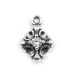 SPD.0039 // 925 Silver Antique Cubic Cross Pendant, 1pc / PO332