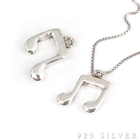 SPD.0032 // 925 Silver Antique notes Pendant, 1pc / PO336