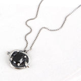 SPD.0034 // 925 Silver Antique Heart Cubic Pendant, 1pc / PO339