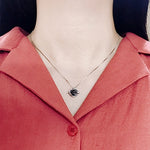 SPD.0034 // 925 Silver Antique Heart Cubic Pendant, 1pc / PO339