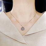SPD.0036 // 925 Silver Antique Star Twisted Circle Pendant, 1pc / PO341