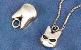 SPD.0030 // 925 Silver Antique Fox Face Pendant, 1pc / PO346