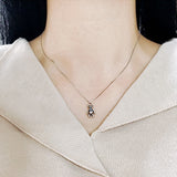 SPD.0031 // 925 Silver Antique Ribbon Bear Pendant, 1pc / PO347