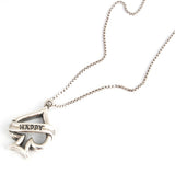 SPD.0023 // 925 Silver Antique Happy Heart Pendant, 1pc / PO350