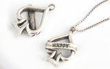 SPD.0023 // 925 Silver Antique Happy Heart Pendant, 1pc / PO350