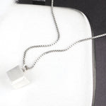 SPD.0024 // 925 Silver Antique Square Cube Pendant, 1pc / PO351