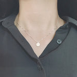 SPD.0026 // 925 Silver Simple Round Circle Pendant, 1pc / PO353