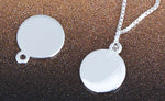 SPD.0026 // 925 Silver Simple Round Circle Pendant, 1pc / PO353