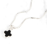 SPD.0017 // 925 Silver Epoxy Mini Clover Pendant, 1pc / PO355