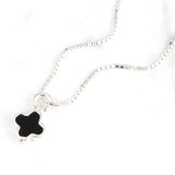 SPD.0017 // 925 Silver Epoxy Mini Clover Pendant, 1pc / PO355