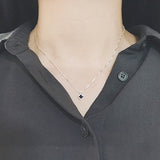 SPD.0017 // 925 Silver Epoxy Mini Clover Pendant, 1pc / PO355