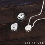 SPD.0021 // 925 Silver Water Drop Cubic Pendant, 1pc / PO359