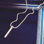 SPD.0007 // 925 Silver Cubic Stick Pendant, 1pc / PO365