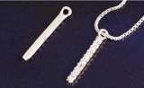 SPD.0007 // 925 Silver Cubic Stick Pendant, 1pc / PO365