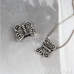 SPD.0004 // 925 Silver Antique Butterfly Pendant, 1pc / PO378