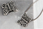 SPD.0004 // 925 Silver Antique Butterfly Pendant, 1pc / PO378