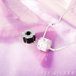 SPD.0073// 925 Silver Bold Circle Cubic Pendant, 1pc / PO41