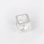 SPD.0075// 925 Silver Cubic Cube Pendant, 1pc / PO43