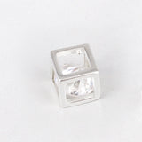 SPD.0075// 925 Silver Cubic Cube Pendant, 1pc / PO43