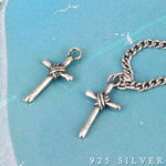 SPD.0077// 925 Silver Antique Knot Cross Pendant, 1pc / PO46