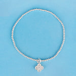 SPD.0080// 925 Silver Four-Leaf Clover Pendant, 1pc / PO49
