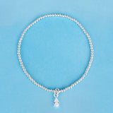 SPD.0081// 925 Silver Water Drop Cubic Pendant, 1pc / PO50