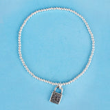 SPD.0082// 925 Silver Antique Sun Lock Pendant, 1pc / PO51
