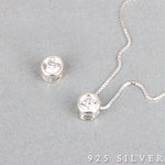 SPD.0084// 925 Silver Circle Cubic Pendant, 1pc / PO53