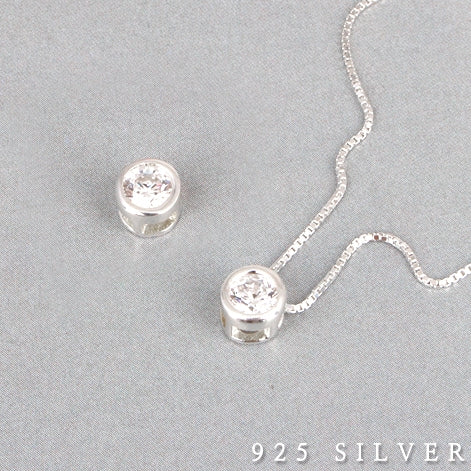 SPD.0084// 925 Silver Circle Cubic Pendant, 1pc / PO53