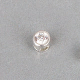 SPD.0084// 925 Silver Circle Cubic Pendant, 1pc / PO53