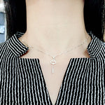SPD.0089// 925 Silver Cubic Key Pendant, 1pc / PO64