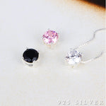 SPD.0095// 925 Silver 4 Angle 5.6mm Cubic Pendant, 1pc / PO65