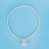 SPD.0096// 925 Silver 4 Angle 8mm Cubic Pendant, 1pc / PO75