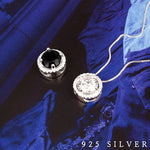 SPD.0099// 925 Silver Circle Bold 11mm Cubic Pendant, 1pc / PO76