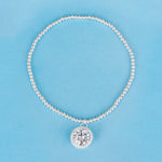 SPD.0099// 925 Silver Circle Bold 11mm Cubic Pendant, 1pc / PO76